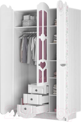 Шкаф Аквилон Розалия №25 (лиственница белая)