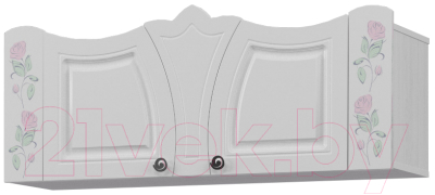 Шкаф навесной Аквилон Розалия №7 (лиственница белая) - фото