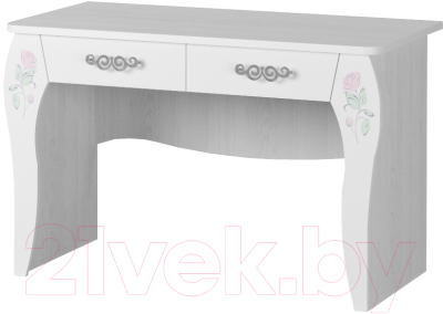Письменный стол Аквилон Розалия №12.2 (лиственница белая) - фото