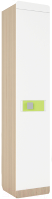 Шкаф-пенал Аквилон Стиль №5.1 правый (туя светлая/лайм) - фото
