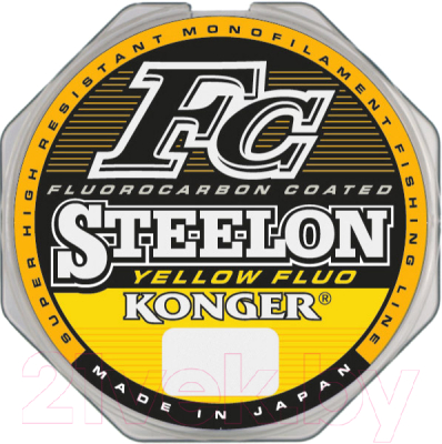 Леска монофильная Konger Steelon Fc Yellow 0.25мм 150м / 246150025 - фото