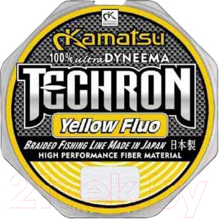 Леска плетеная KAMATSU Techron Yelloy Fluo 0.25мм 150м / 258150025 - фото