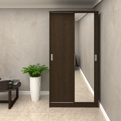 Шкаф-купе Кортекс-мебель Лагуна ШК01-01 (венге)