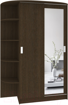 Шкаф-купе Кортекс-мебель Лагуна ШК04-01 (венге, левая консоль) - фото