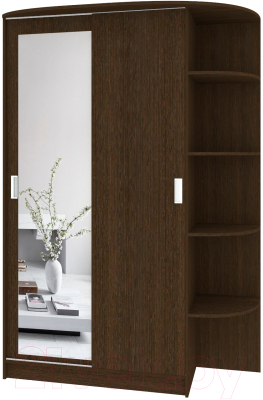Шкаф-купе Кортекс-мебель Лагуна ШК04-01 (венге, правая консоль) - фото