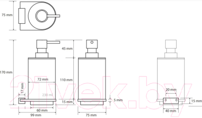 Дозатор для жидкого мыла Bemeta Galla 108109010