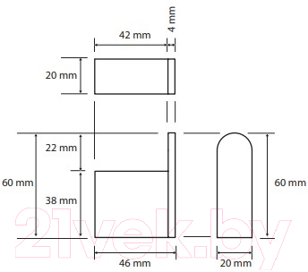 Крючок для ванной Bemeta Galla 108106020