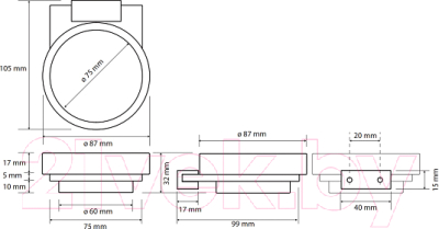 Мыльница Bemeta Galla 108108020