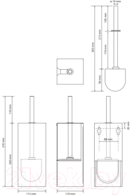 Ершик для унитаза Bemeta Niva 101113091