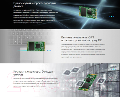 SSD диск Transcend 420S 480GB (TS480GMTS420S)