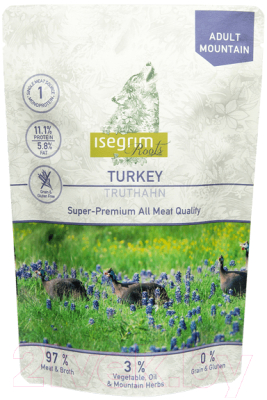 Влажный корм для собак Isegrim Adult Mountain / 95753 - фото