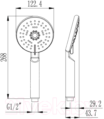 Лейка ручного душа Esko SPL1105