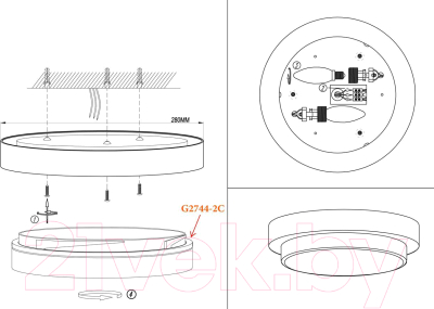 Светильник Odeon Light Holger 2744/2C