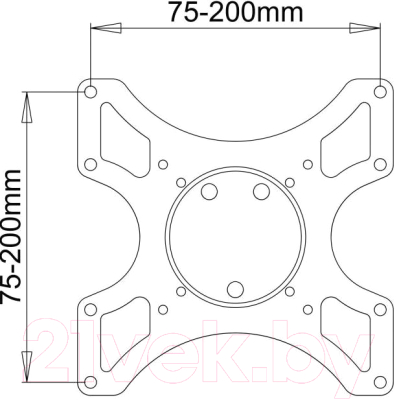 Кронштейн для телевизора SBOX LCD-2900B