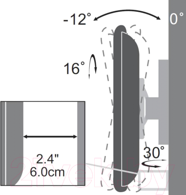 Кронштейн для телевизора SBOX LCD-2900B