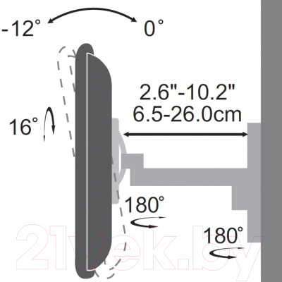 Кронштейн для телевизора SBOX LCD-2901