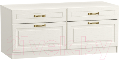 Тумба Mobi Ливерпуль (белый/ясень ваниль НМ-1012-100 ПВХ) - фото