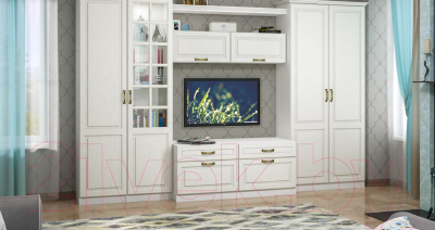 Тумба Mobi Ливерпуль (белый/ясень ваниль НМ-1012-100 ПВХ)