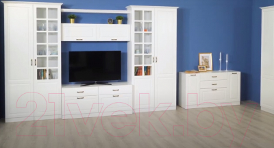 Тумба Mobi Ливерпуль (белый/ясень ваниль НМ-1012-100 ПВХ)