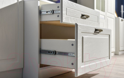 Тумба Mobi Ливерпуль (белый/ясень ваниль НМ-1012-100 ПВХ)