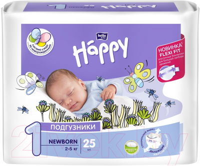 Подгузники детские Bella Baby Happy Start Newborn Air 2-5кг - фото