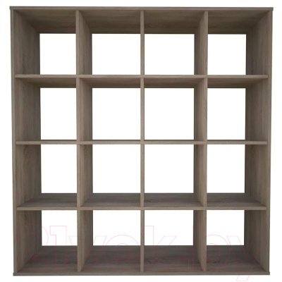 Стеллаж Polini Kids Home Smart Кубический 16 секций (дуб)