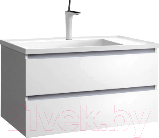 Тумба под умывальник Belux Фаворит НП 100-02 (1, белый глянцевый) - фото