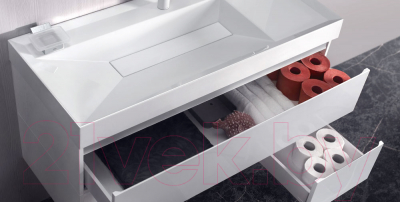 Тумба под умывальник Belux Фаворит НП 100-02 (1, белый глянцевый)