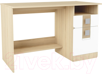 Письменный стол Аквилон Стиль №17 (туя светлая/кофе с молоком) - фото