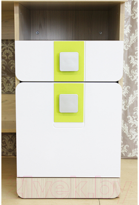 Письменный стол Аквилон Стиль №17 (туя светлая/лайм)