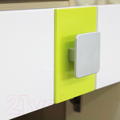 Письменный стол Аквилон Стиль №17 (туя светлая/лайм)