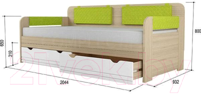 Кровать-тахта Аквилон Стиль №900.4
