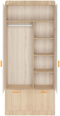 Шкаф Аквилон Кот №2 (туя светлая/белый)