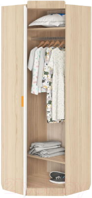 Шкаф Аквилон Кот №3 (туя светлая/белый)