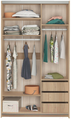 Шкаф Аквилон Кот №27 (туя светлая/белый)