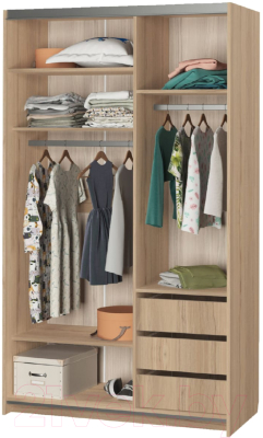 Шкаф Аквилон Кот №27 (туя светлая/белый)