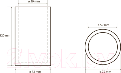 Стакан для зубной щетки и пасты Bemeta 145611320