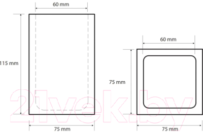 Стакан для зубной щетки и пасты Bemeta 145711314