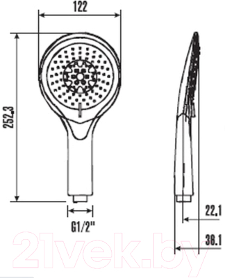 Лейка ручного душа Voda VSP1205