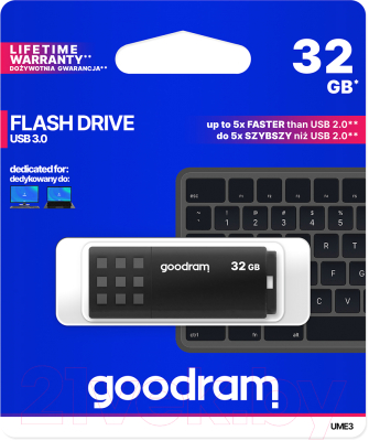 Usb flash накопитель Goodram UME3 32GB Black (UME3-0320K0R11)