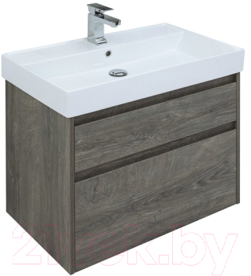 Тумба под умывальник Aquanet Nova Lite 75 / 242273 (с 2 ящиками)