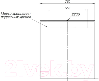 Зеркало Aquanet Nova Lite 75 / 242258