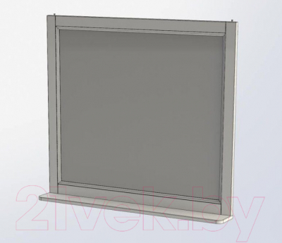 Зеркало Aquanet Бостон М 100 / 209674 (белый матовый)