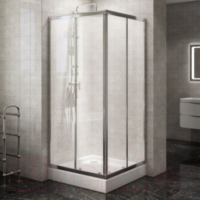 Душевой уголок BelBagno DUE-A-2-80-C-Cr