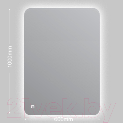 Зеркало Алмаз-Люкс ЗП-11 (60x100)