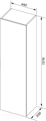 Шкаф-пенал для ванной Aquanet Алвита 35 / 240197