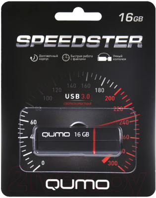 Usb flash накопитель Qumo Speedster 16GB 3.0 / QM16GUD3-SP