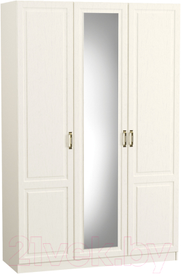 Шкаф Mobi Ливерпуль 08.45 (белый/ясень ваниль НМ-1012-100 ПВХ) - фото