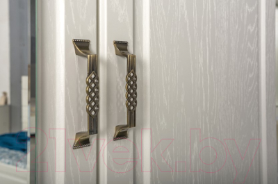 Шкаф Mobi Ливерпуль 08.45 (белый/ясень ваниль НМ-1012-100 ПВХ)