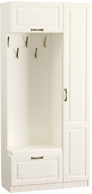 Секция в прихожую Mobi Ливерпуль 13.21 (белый/ясень ваниль НМ-1012-100 ПВХ) - фото